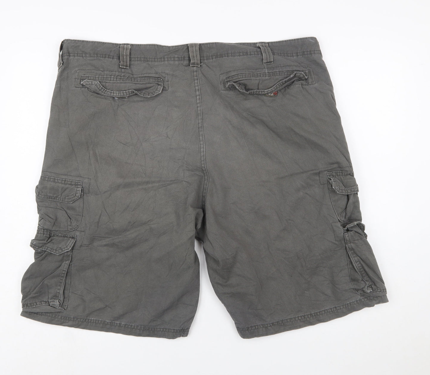Lee Dungarees Men's Grey Cargo Shorts Size 42 Cotton Casual
