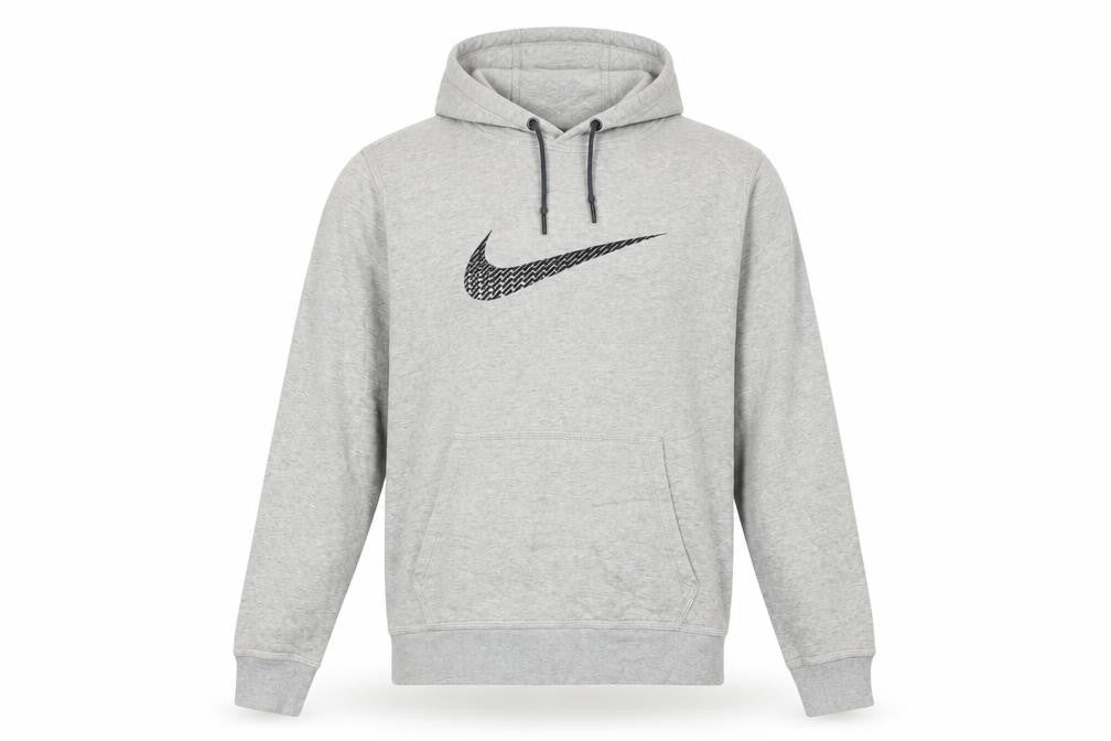 Nike Men's Grey Pullover Hoodie M Graphic Logo Sportswear