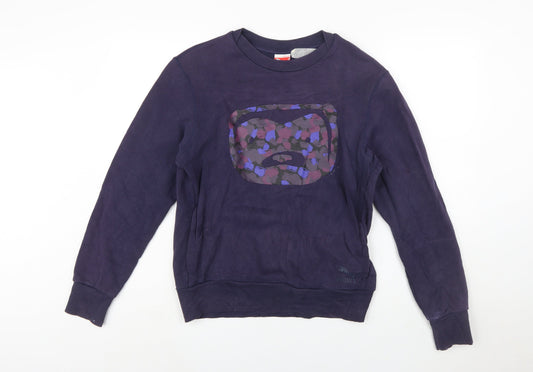 Puma Men's Navy Blue Graphic Print Crew Neck Sweatshirt Size S
