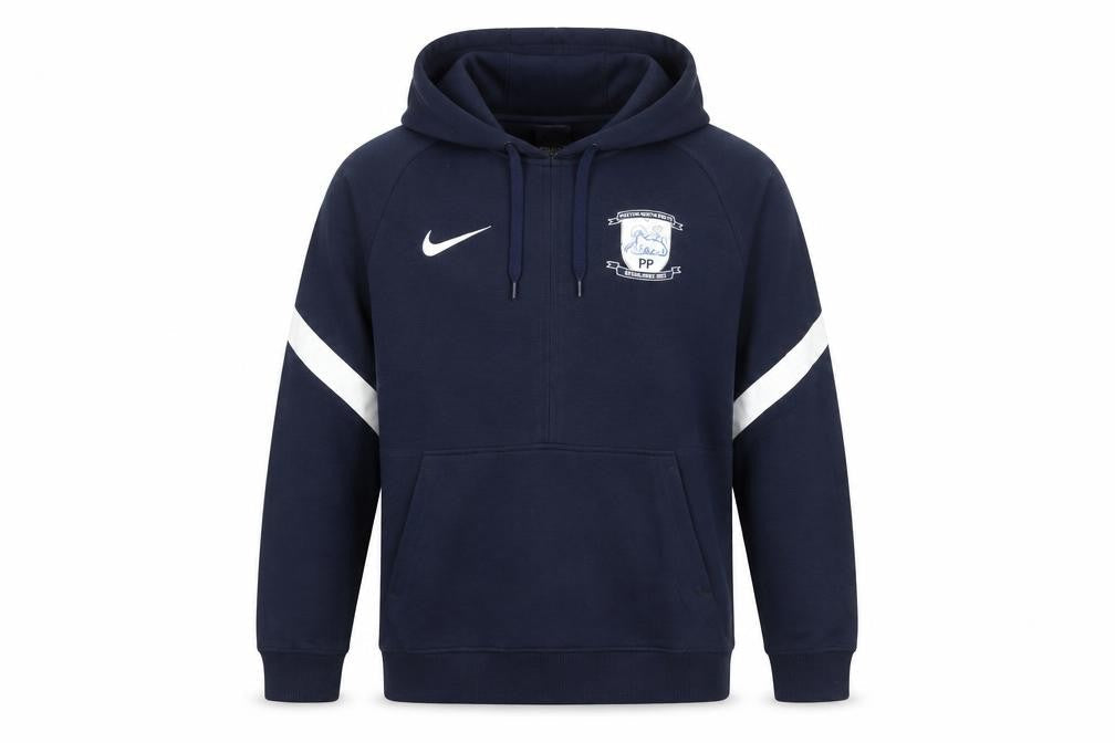 Nike Men's Blue Dri-FIT Pullover Hoodie Medium Football Sports Top