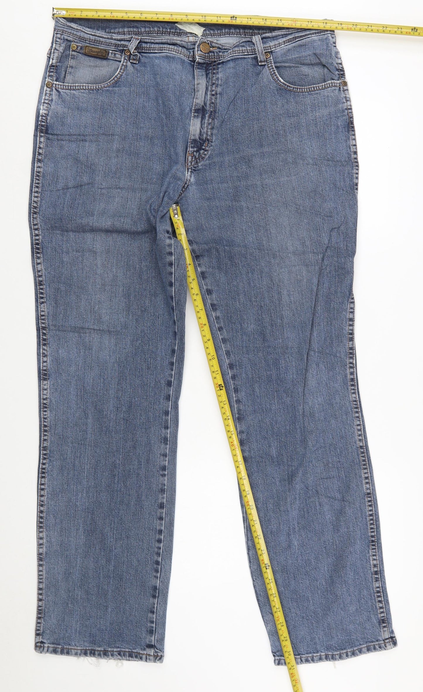 Wrangler Men's Blue Texas Stretch Straight Fit Jeans W38 L32