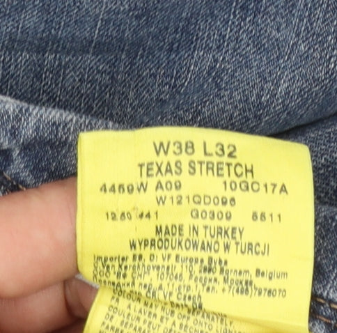 Wrangler Men's Blue Texas Stretch Straight Fit Jeans W38 L32