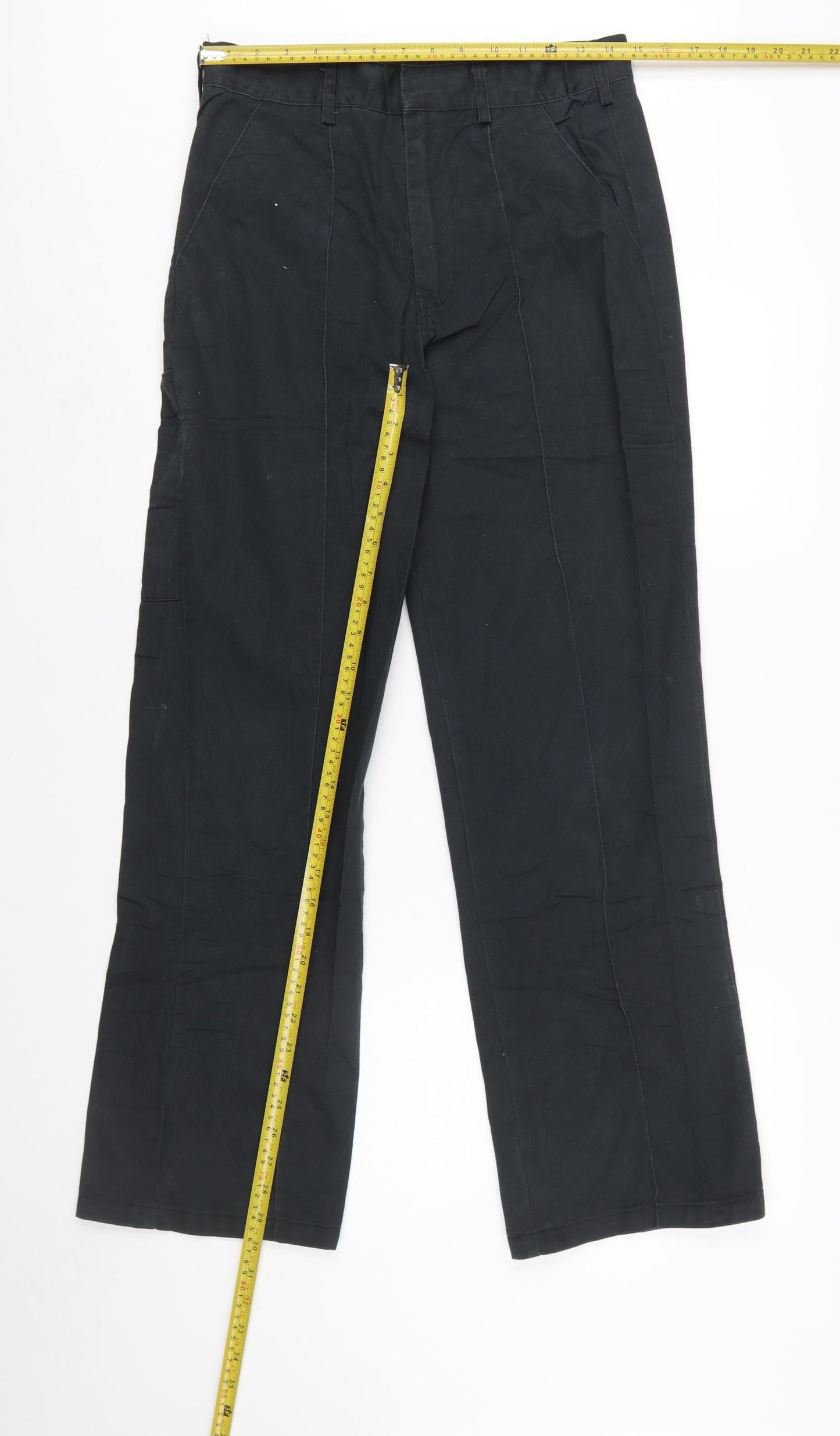 Dickies Men's Black 30R Workwear Trousers Regular Fit Straight Leg