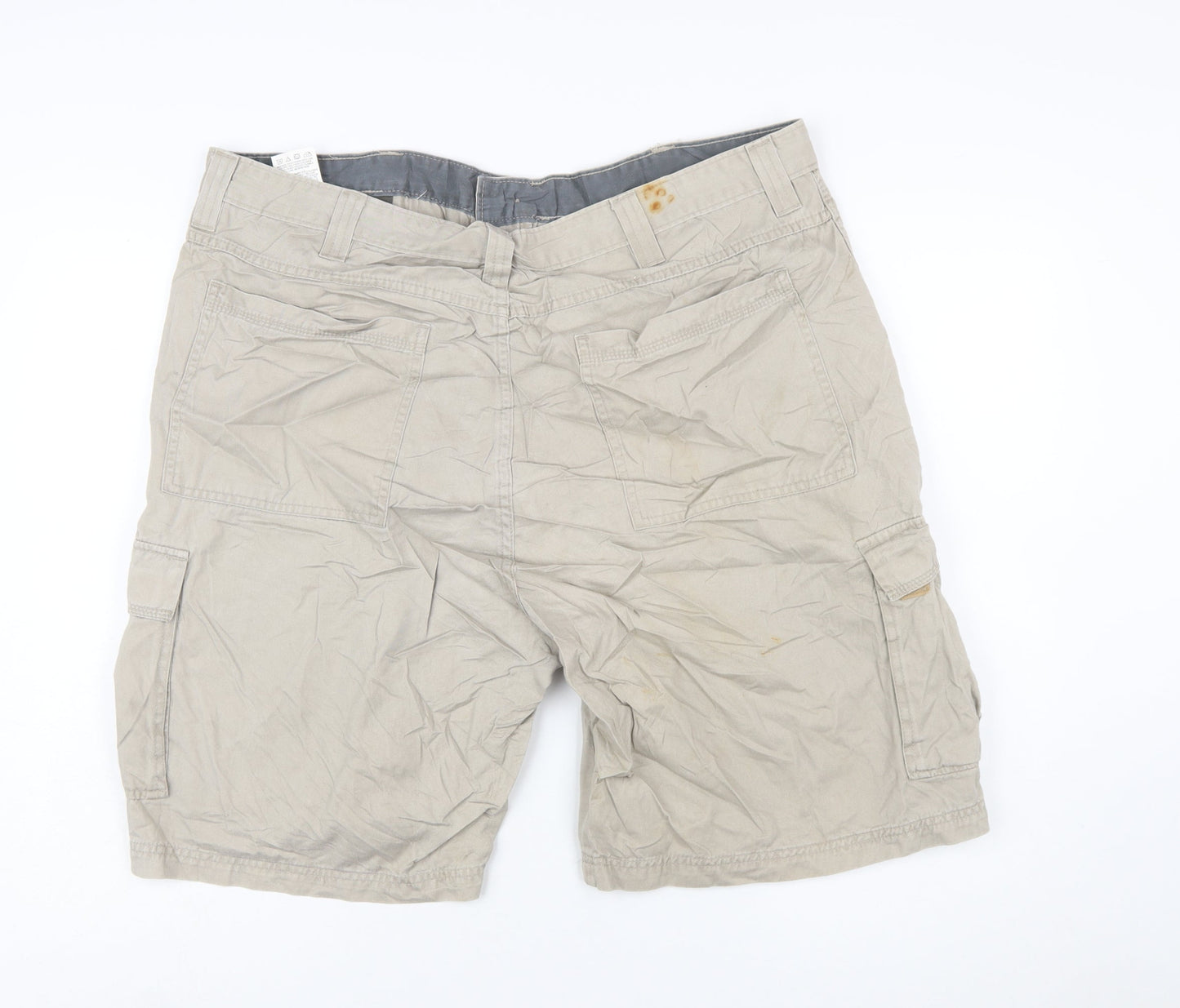 Wrangler Men's Beige Cargo Shorts Size 40 Cotton Canvas Outdoor