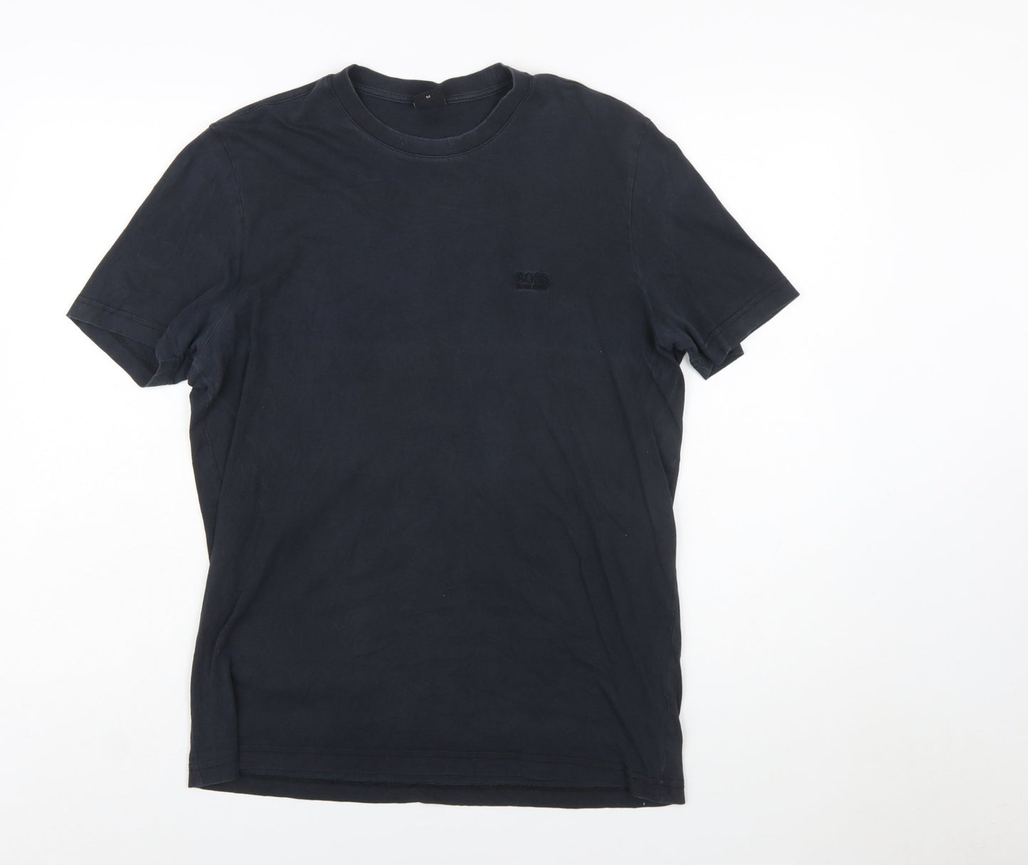 Hugo Boss Men's Black Crew Neck Cotton T-Shirt Size M