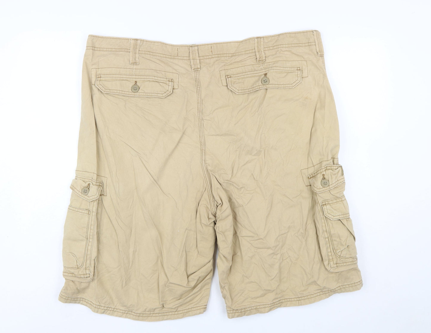 Lee Dungarees Men's Beige Cargo Shorts Size 42 Regular Fit