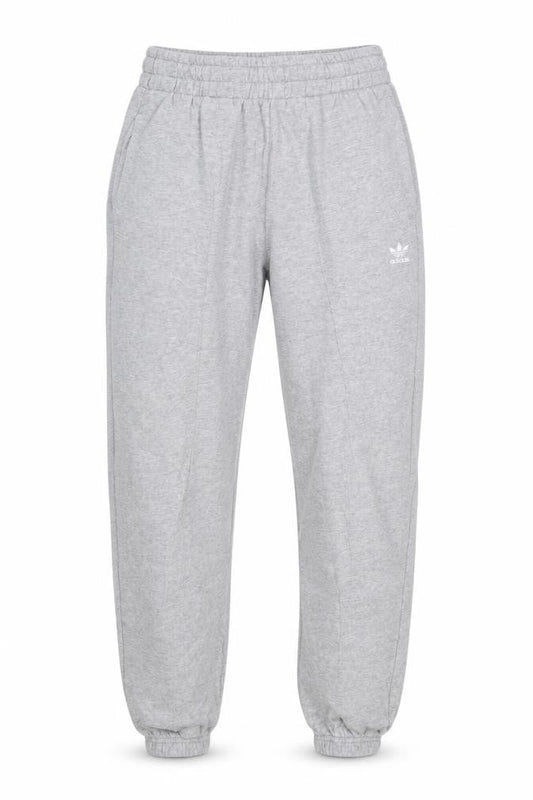Adidas Womens Grey Jogger Sweatpants Size 8 Elastic Waist Fleece