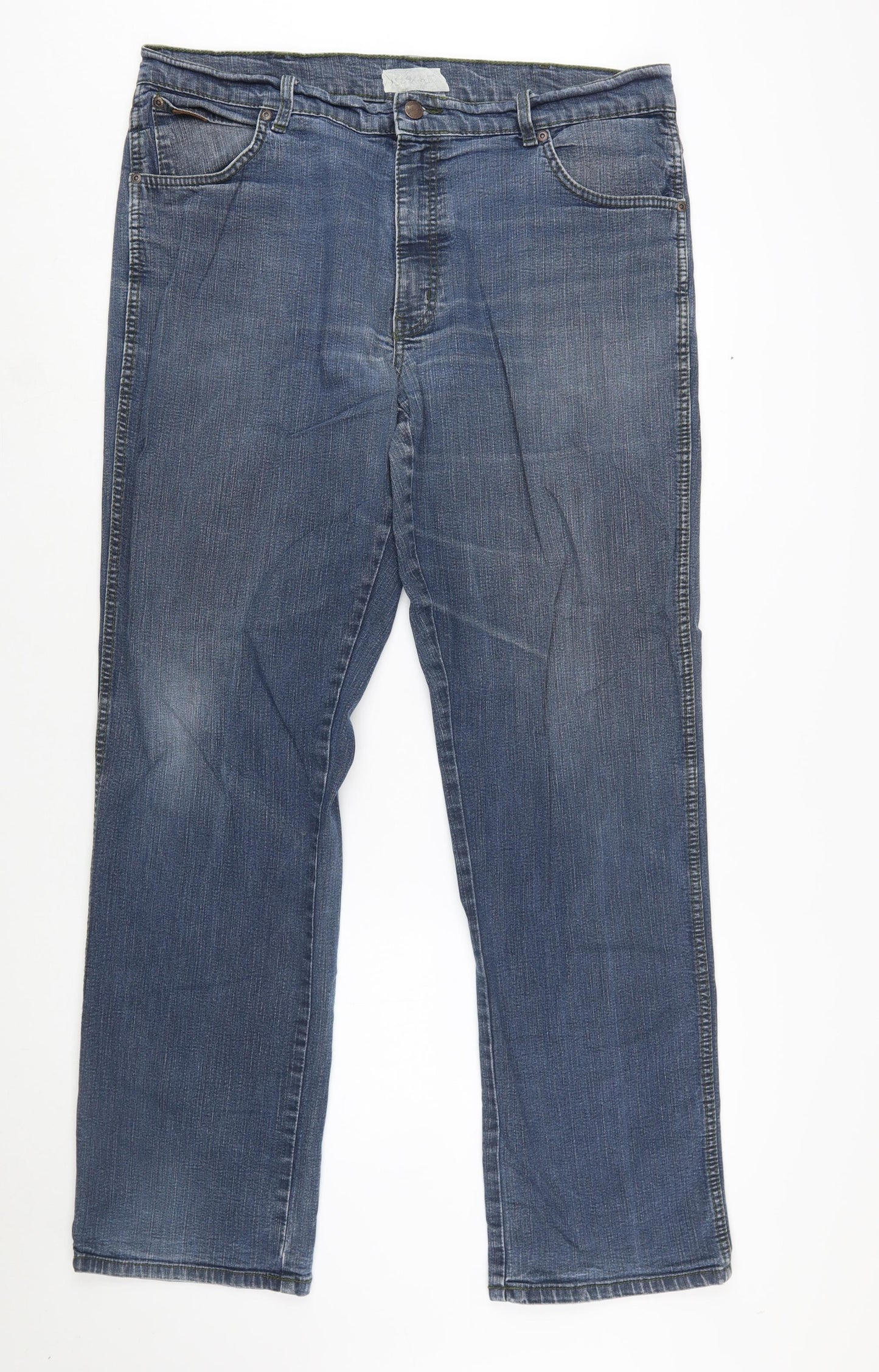 Wrangler Men's Blue Straight Leg Texas Stretch Jeans W38 L34