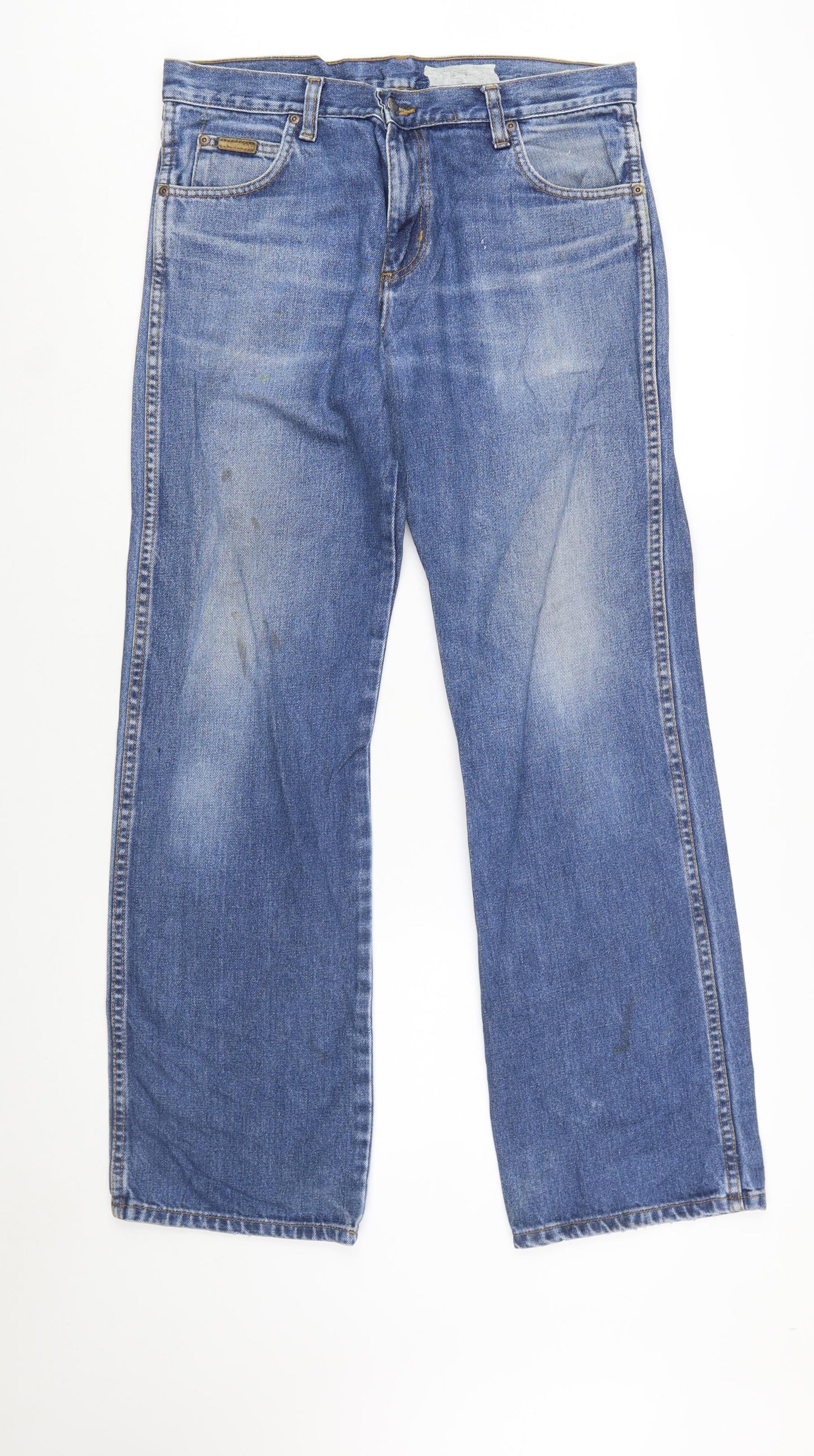 Wrangler Men's Blue Regular Fit Straight Jeans W32 L32
