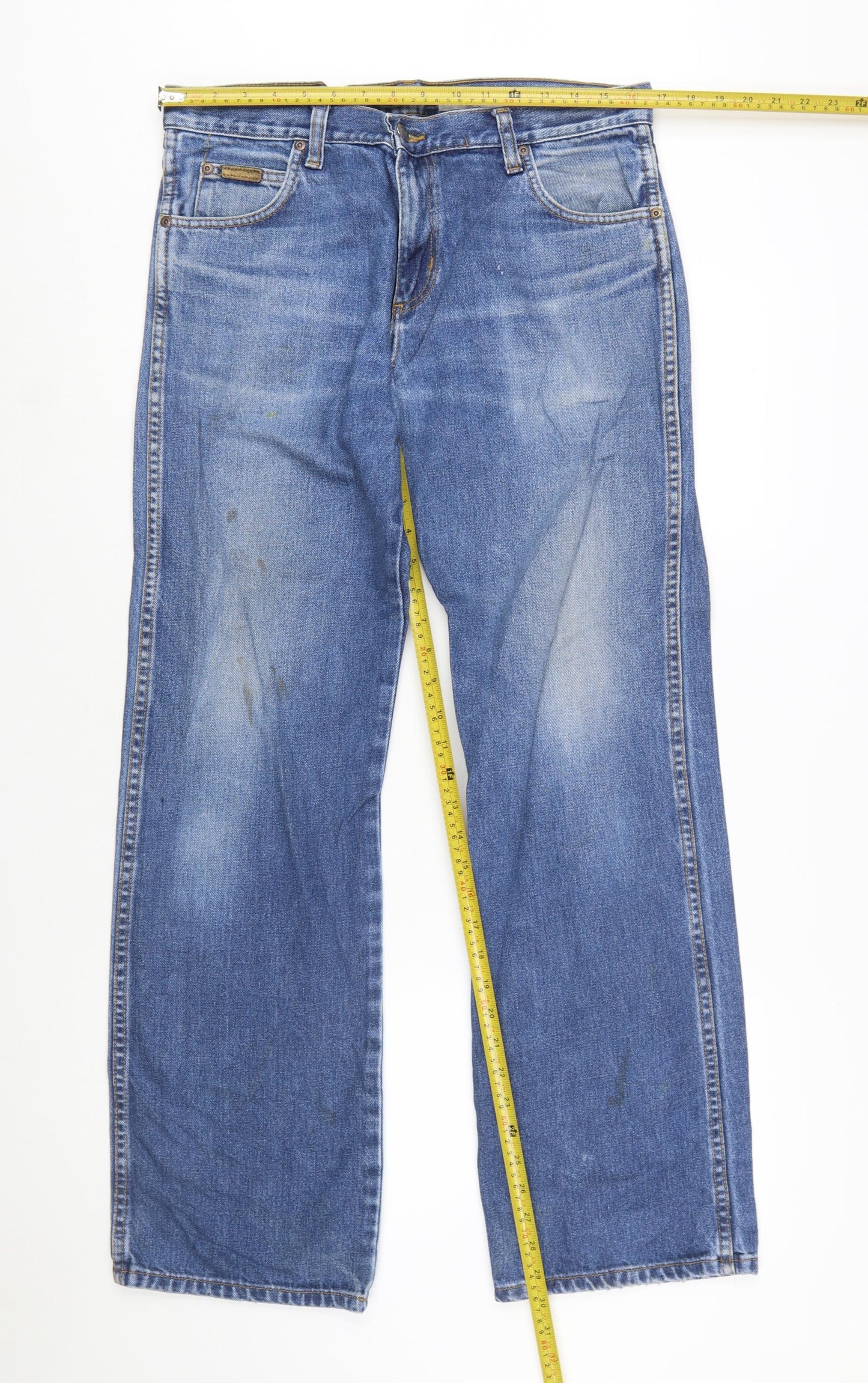 Wrangler Men's Blue Regular Fit Straight Jeans W32 L32