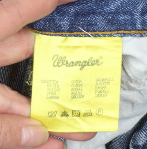 Wrangler Men's Blue Regular Fit Straight Jeans W32 L32