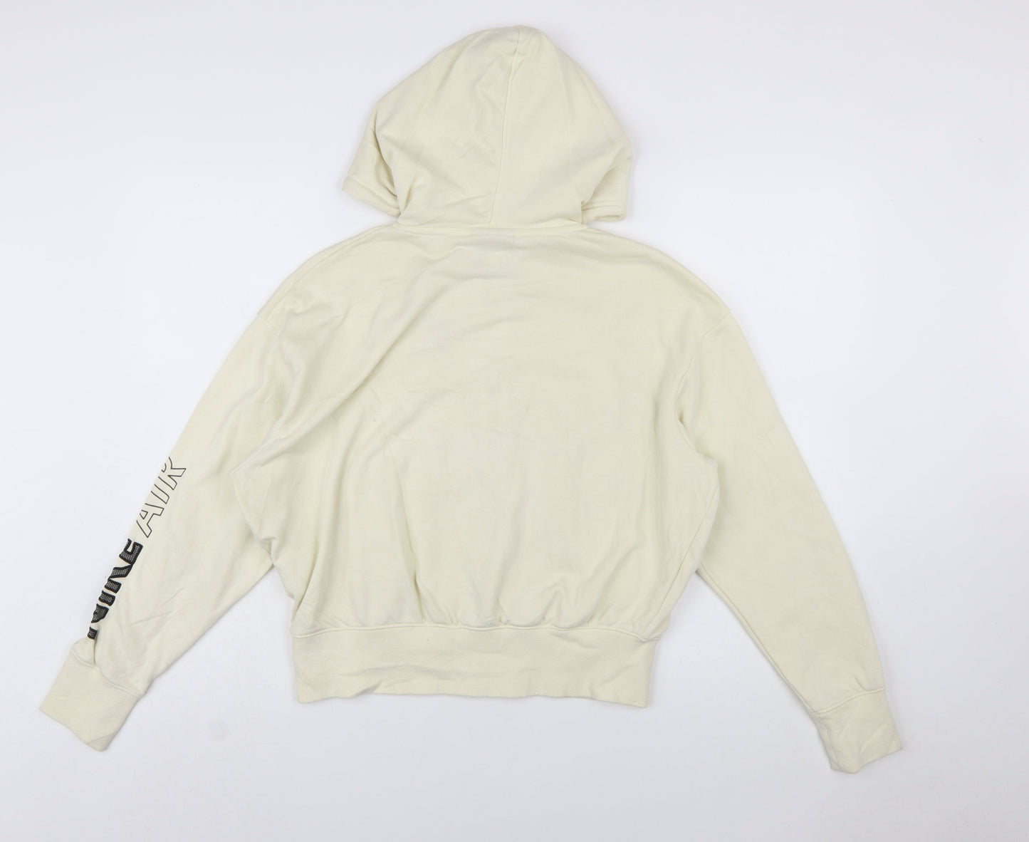 Nike Air Women's Beige Full Zip Hoodie XS Cotton Blend