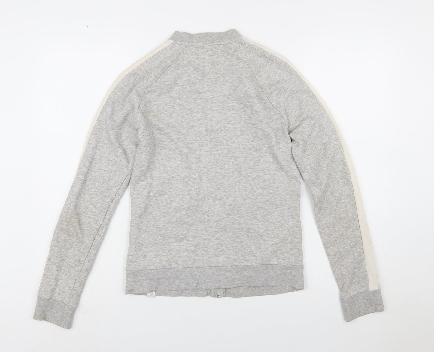 Puma Women's Grey Full Zip Hoodie Size 10 Cotton Blend Casual Sportswear