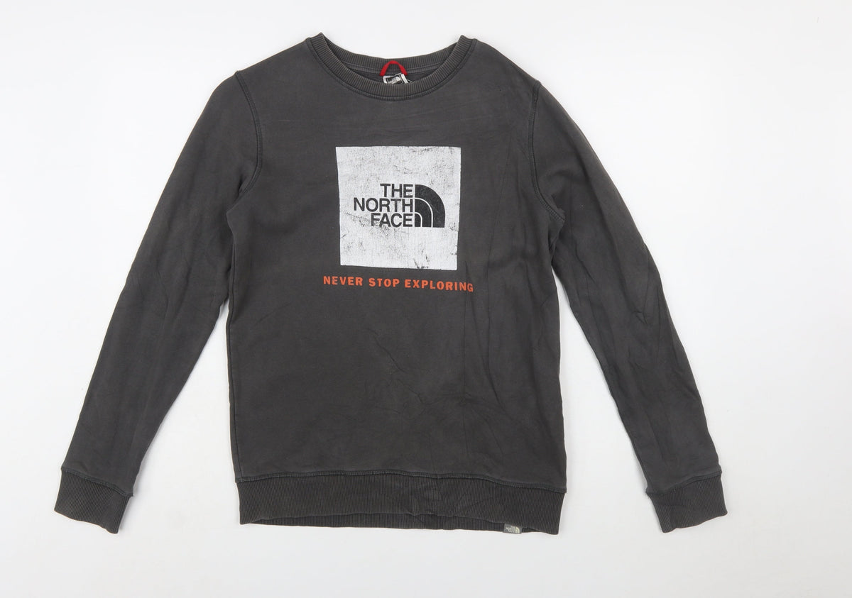 The North Face Boys Black XL Crew Neck Pullover Sweatshirt