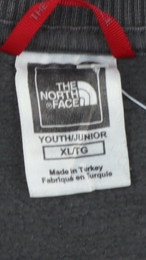 The North Face Boys Black XL Crew Neck Pullover Sweatshirt