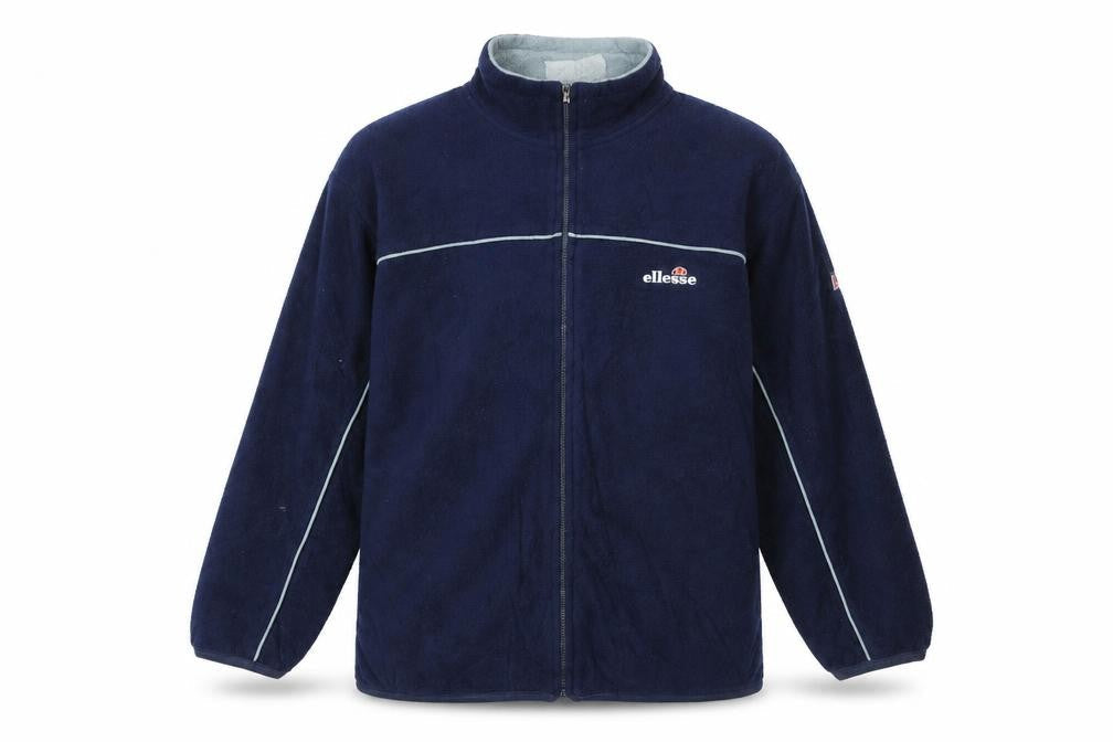 Ellesse Junior Boys Blue Fleece Zip Jacket XL 164-170cm Lightweight Activewear