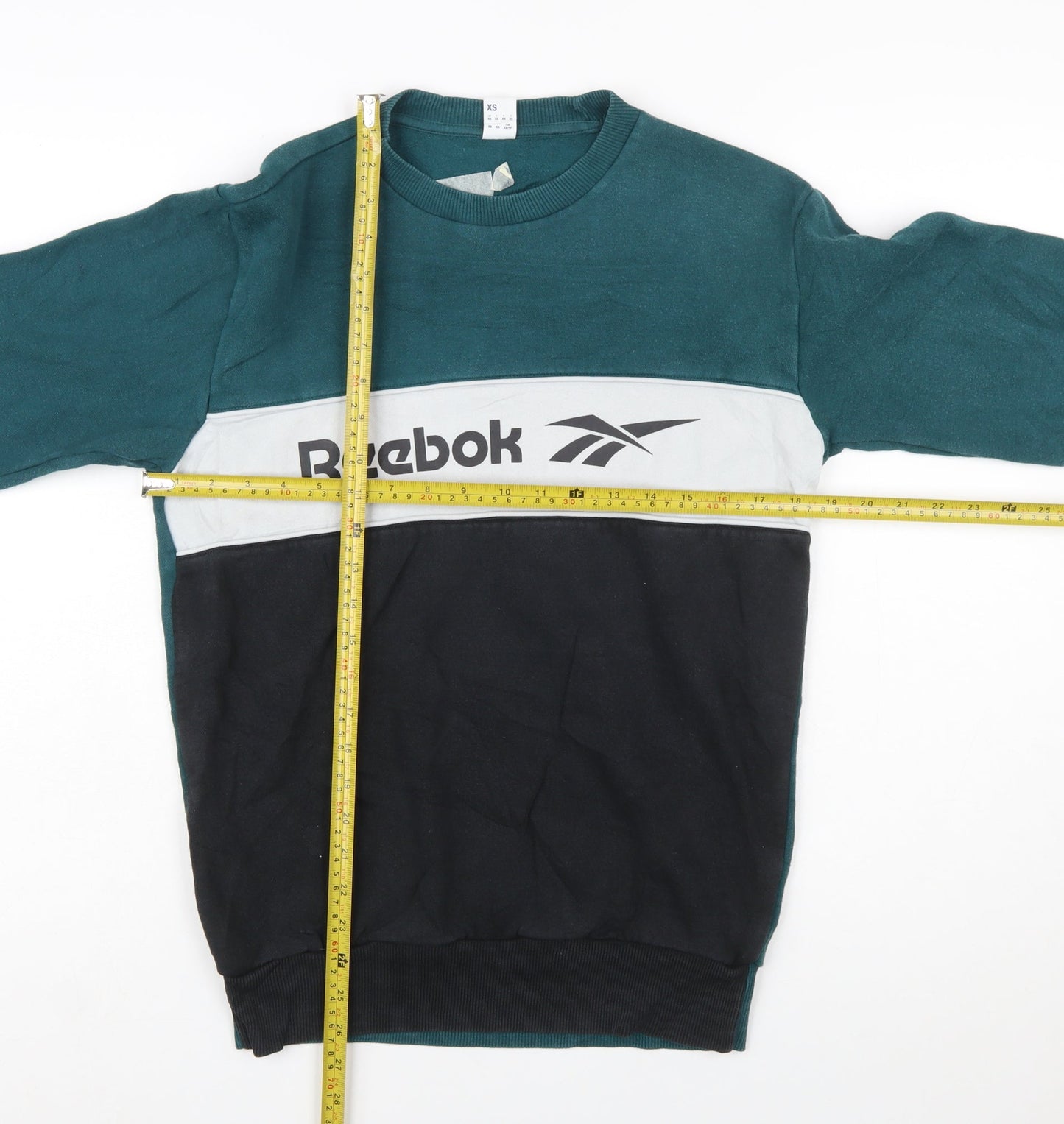 Reebok Men's Green XS Pullover Sweatshirt with Logo