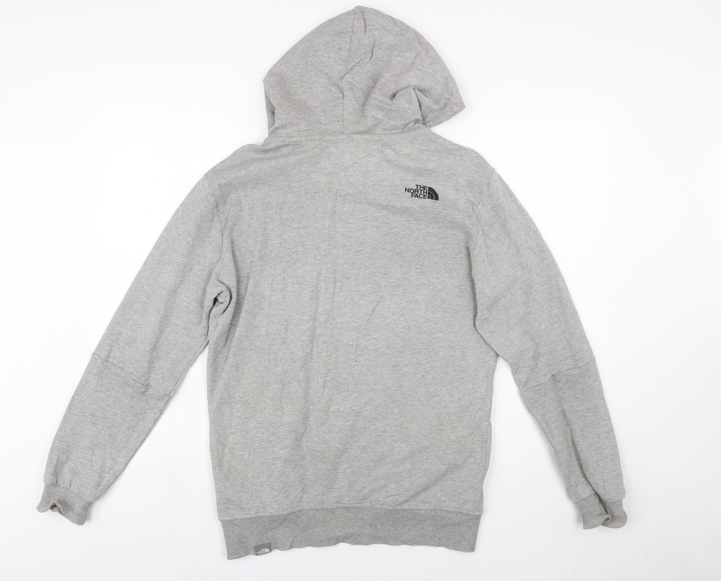The North Face Mens Grey Pullover Hoodie Small Graphic Logo