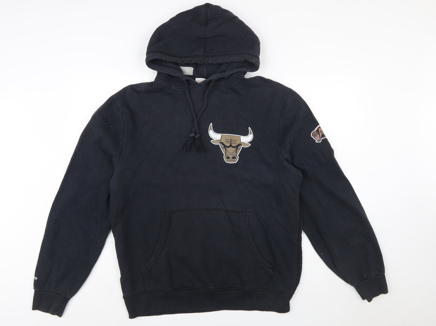 Mitchell & Ness Men’s Black L Pullover Hoodie Chicago Bulls Graphic