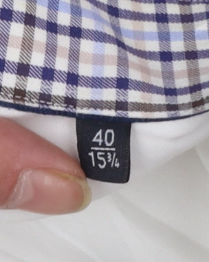 Tommy Hilfiger Men's White Slim Fit Long Sleeve Button-Up Shirt Size L