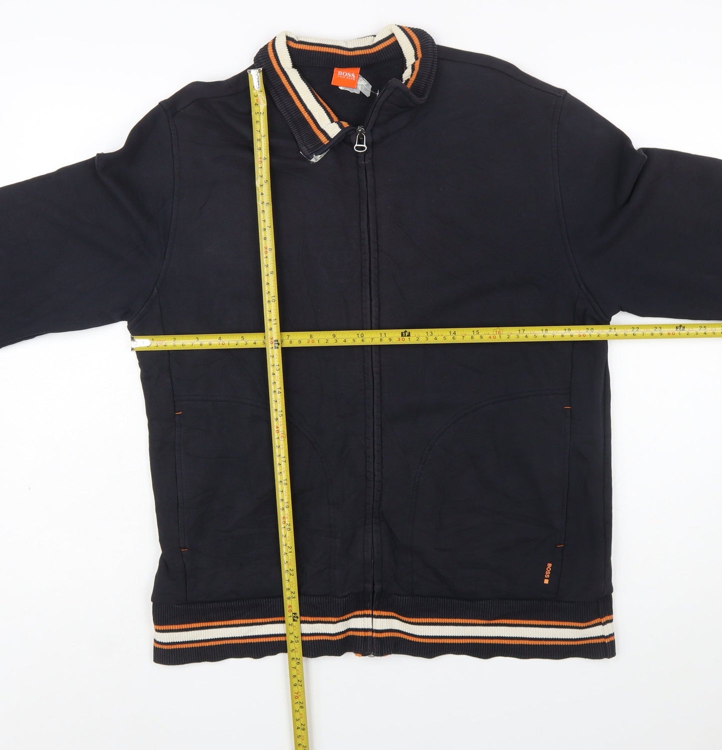 Hugo Boss Men's Black Full Zip Funky Sweatshirt Size L