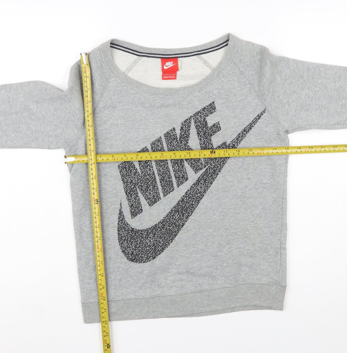 Nike Womens Grey Crew Neck Pullover Sweatshirt XS