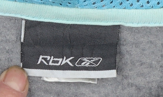 Reebok Men's Grey Pullover Hoodie Medium Hooded Sweatshirt