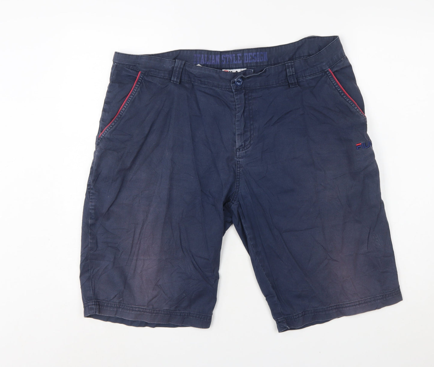 Fila Men's Blue Chino Shorts Size 2XL 44in Waist Casual Summer