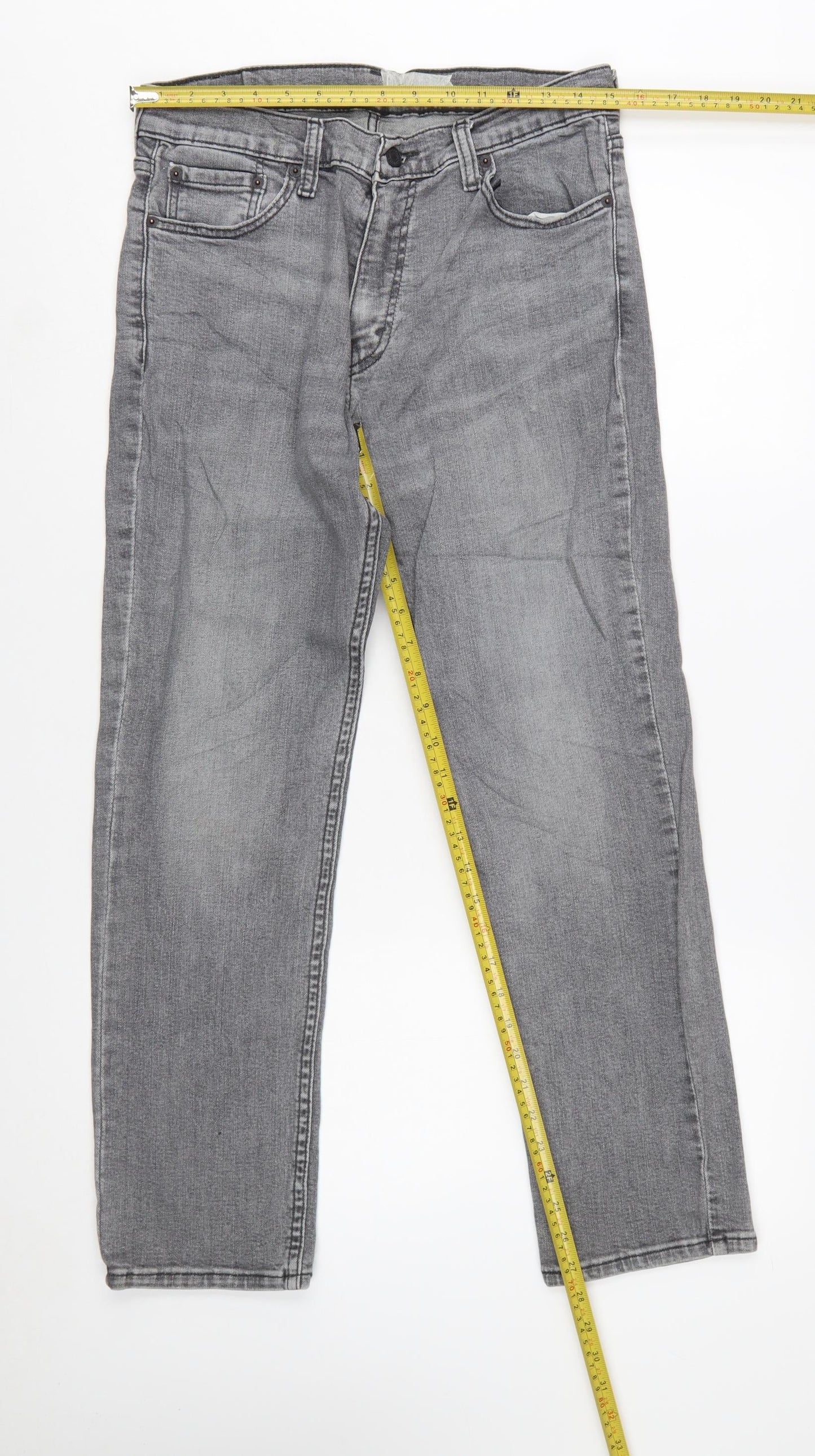 Levi's 511 Men's Grey Straight Regular Fit Denim Jeans W32 L29