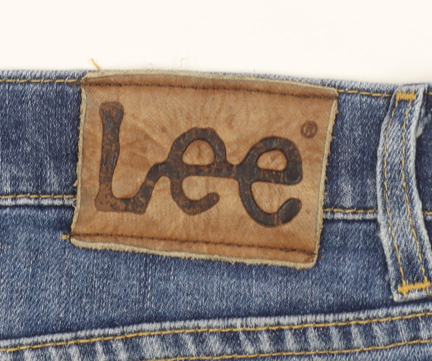 Lee Men's Blue Straight Fit Brooklyn Jeans W36 L30