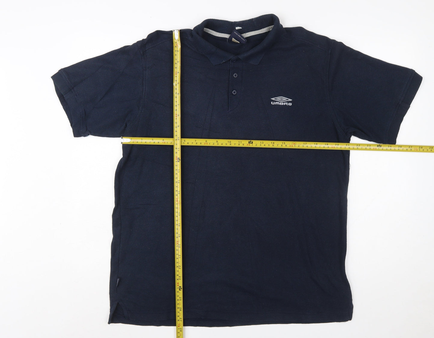 Umbro Men's Blue XL Polo Shirt Classic Sports Logo