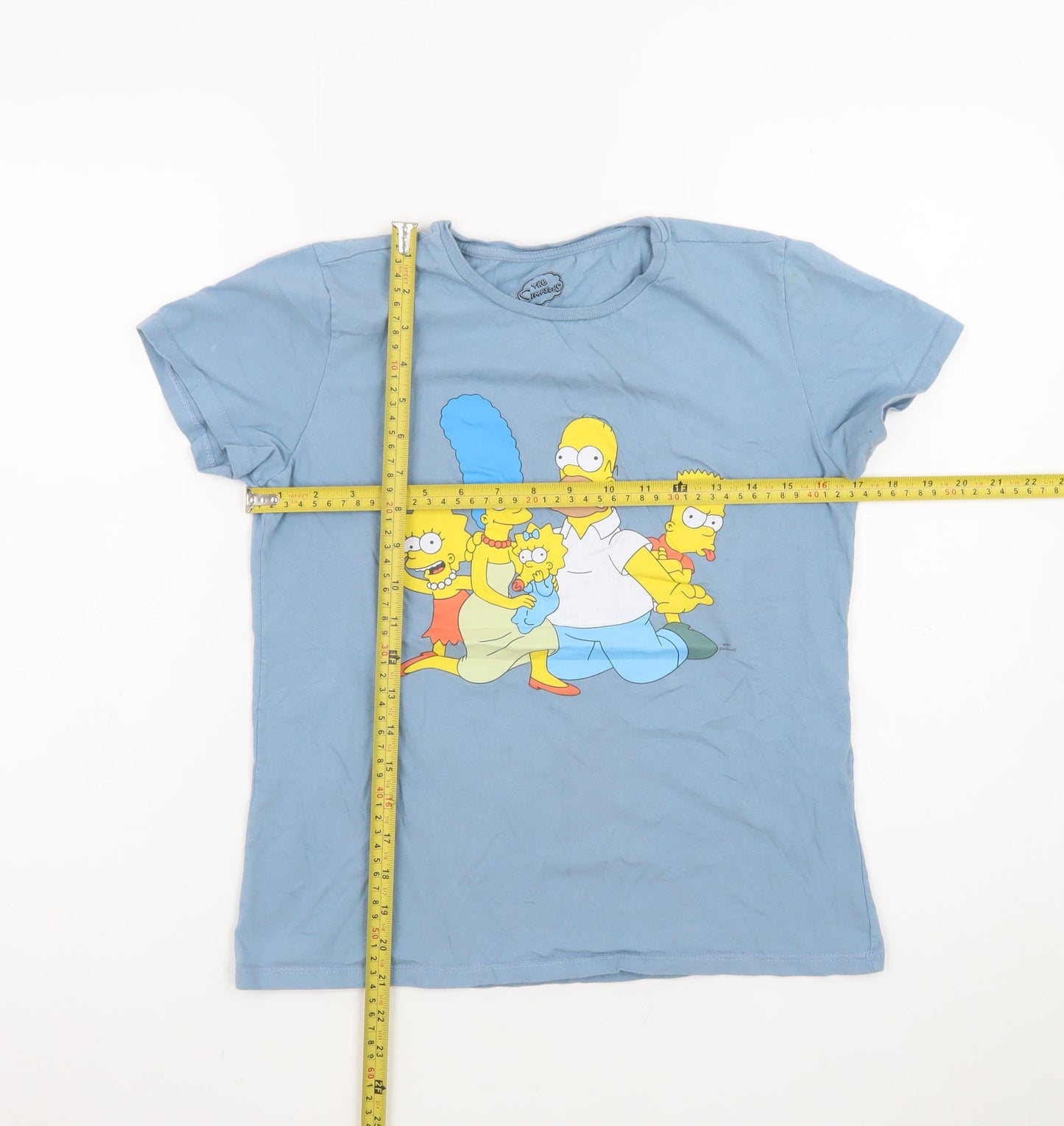 The Simpsons Boys Blue Short Sleeve Graphic T-Shirt Size S