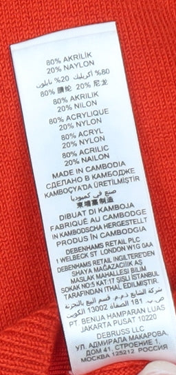 Principles by Ben de Lisi Women Red Petite 14 Cardigan Knit Jumper