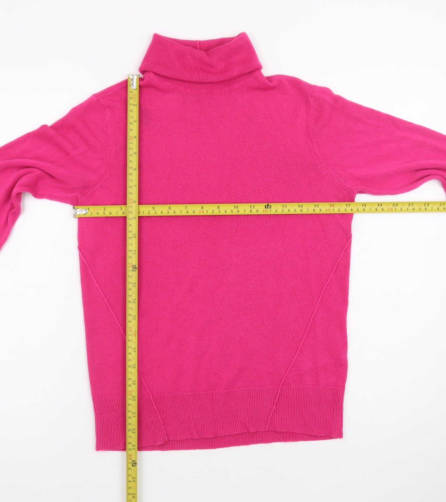 Noisy May Women’s Pink Roll Neck Long Sleeve Jumper Size M