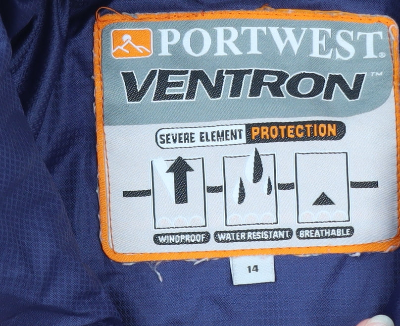 Portwest Men’s Blue Ventron Windproof Water Resistant Jacket L