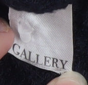 Gallery Womens Navy Blue Collared Short Sleeve Cardigan XL