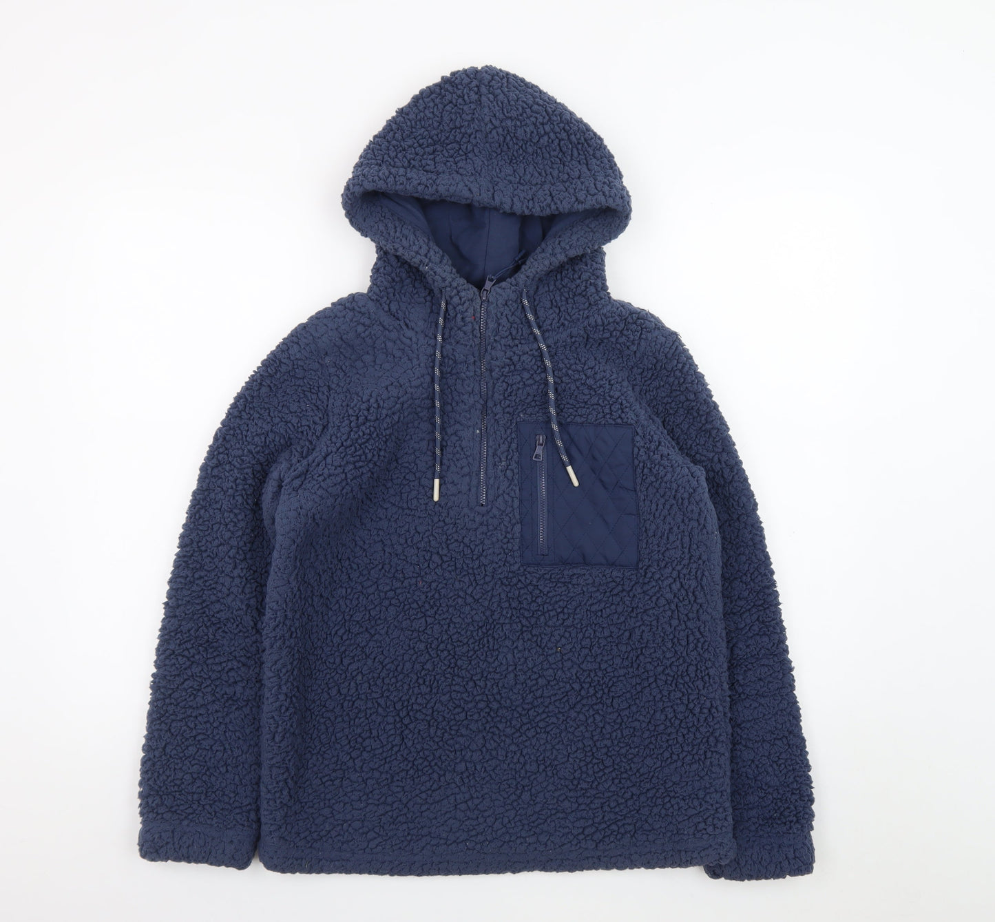St. Bernard for Dunnes Stores Mens Blue XS Fleece Hoodie Pullover