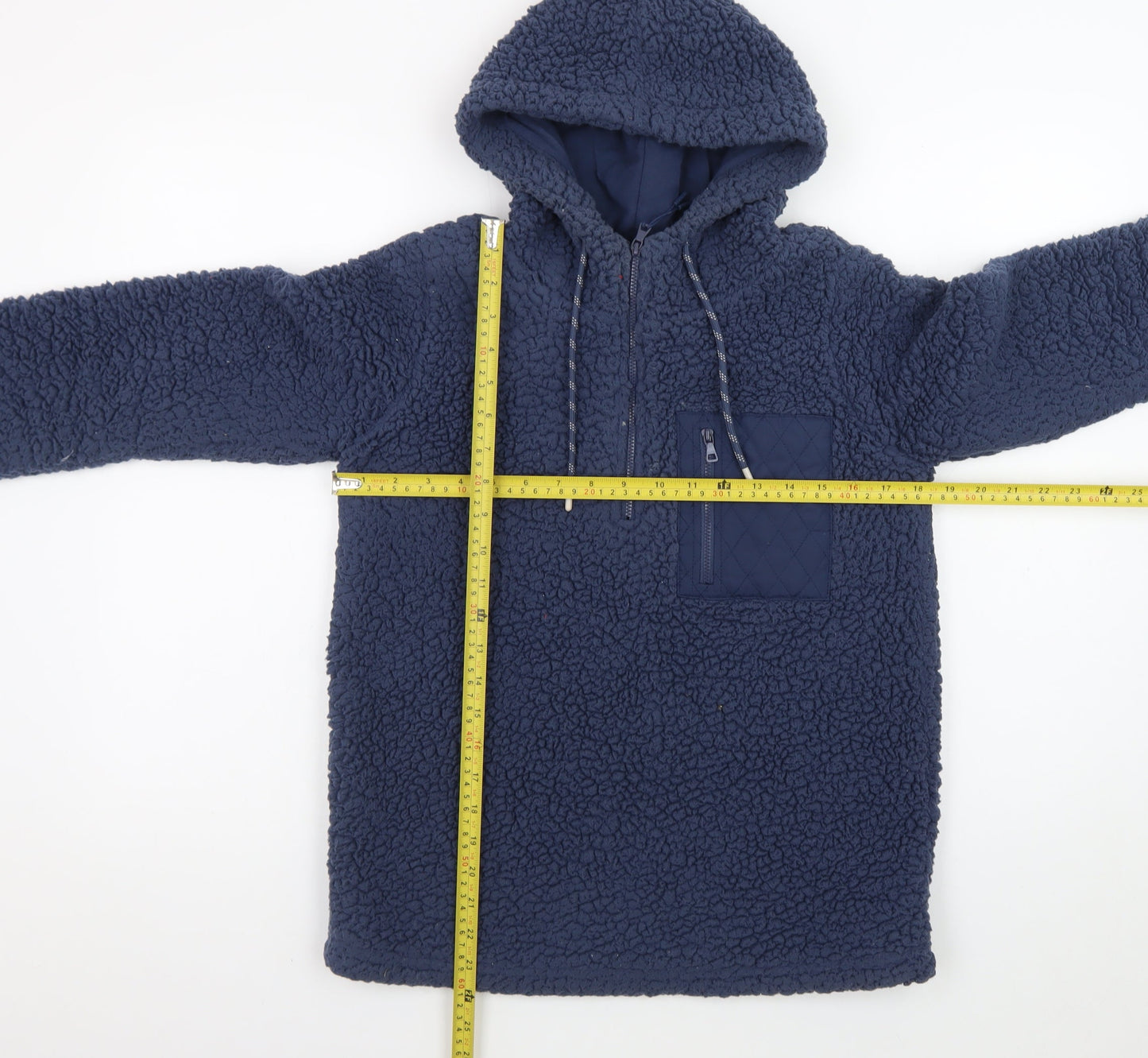 St. Bernard for Dunnes Stores Mens Blue XS Fleece Hoodie Pullover