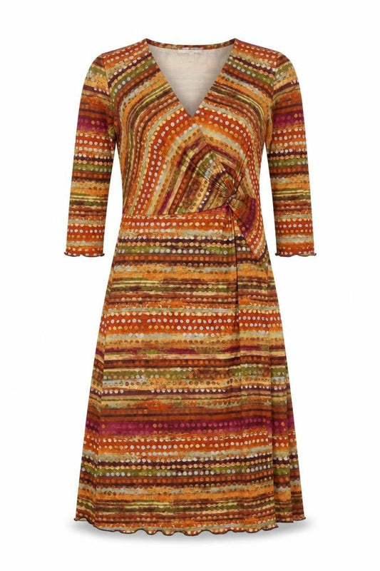 Quin and Donnelly Women’s Multicoloured Size 12 Jersey Wrap Dress