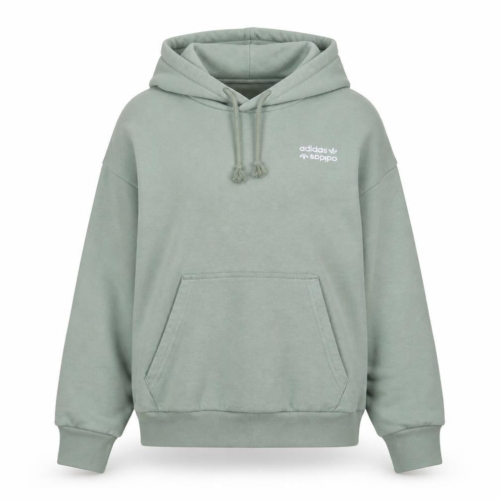 Adidas Women's Green Hoodie Size XS Pullover Cotton Blend