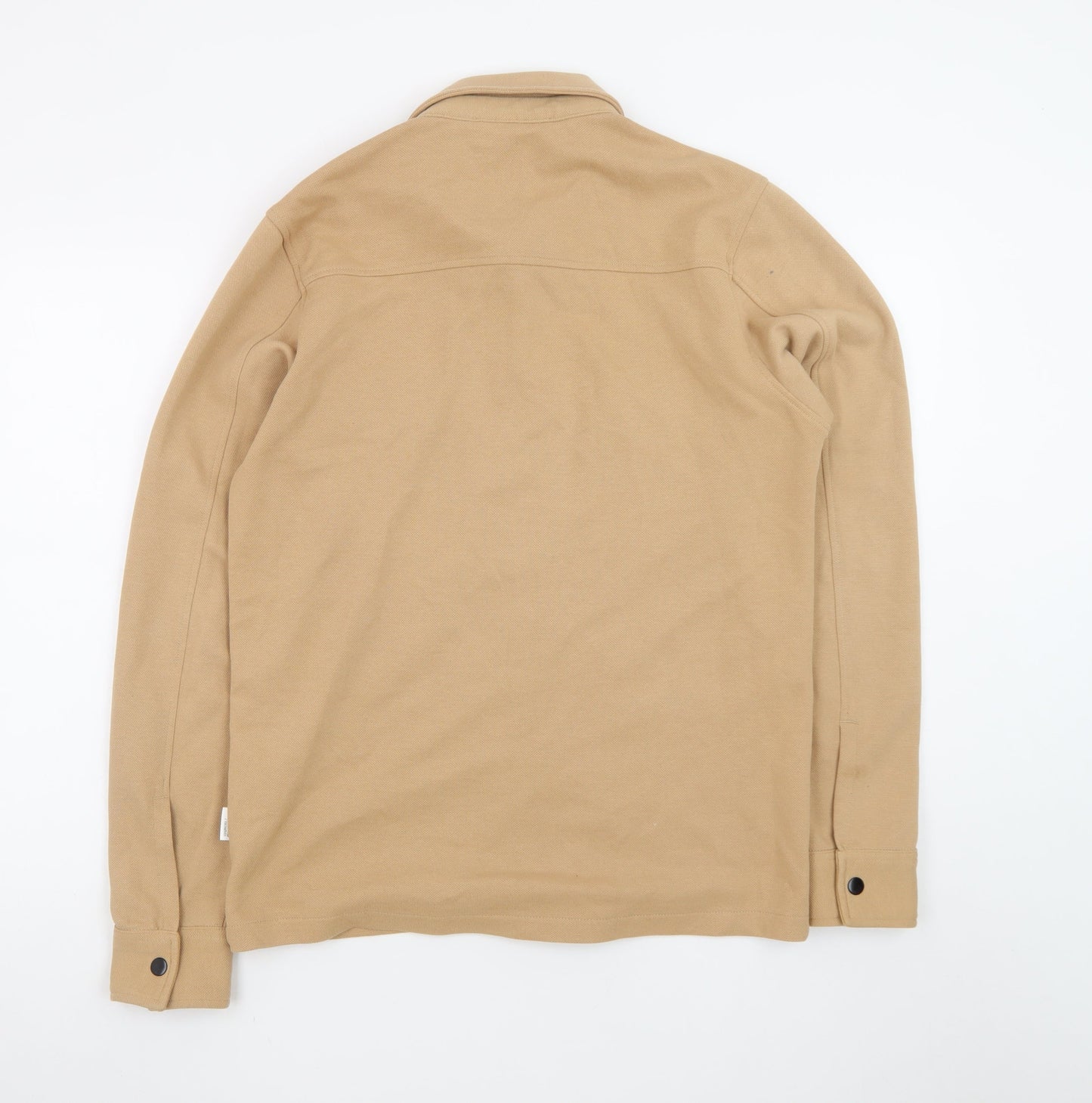 SELECTED HOMME Men's Beige Cotton Blend Casual Jacket Size S