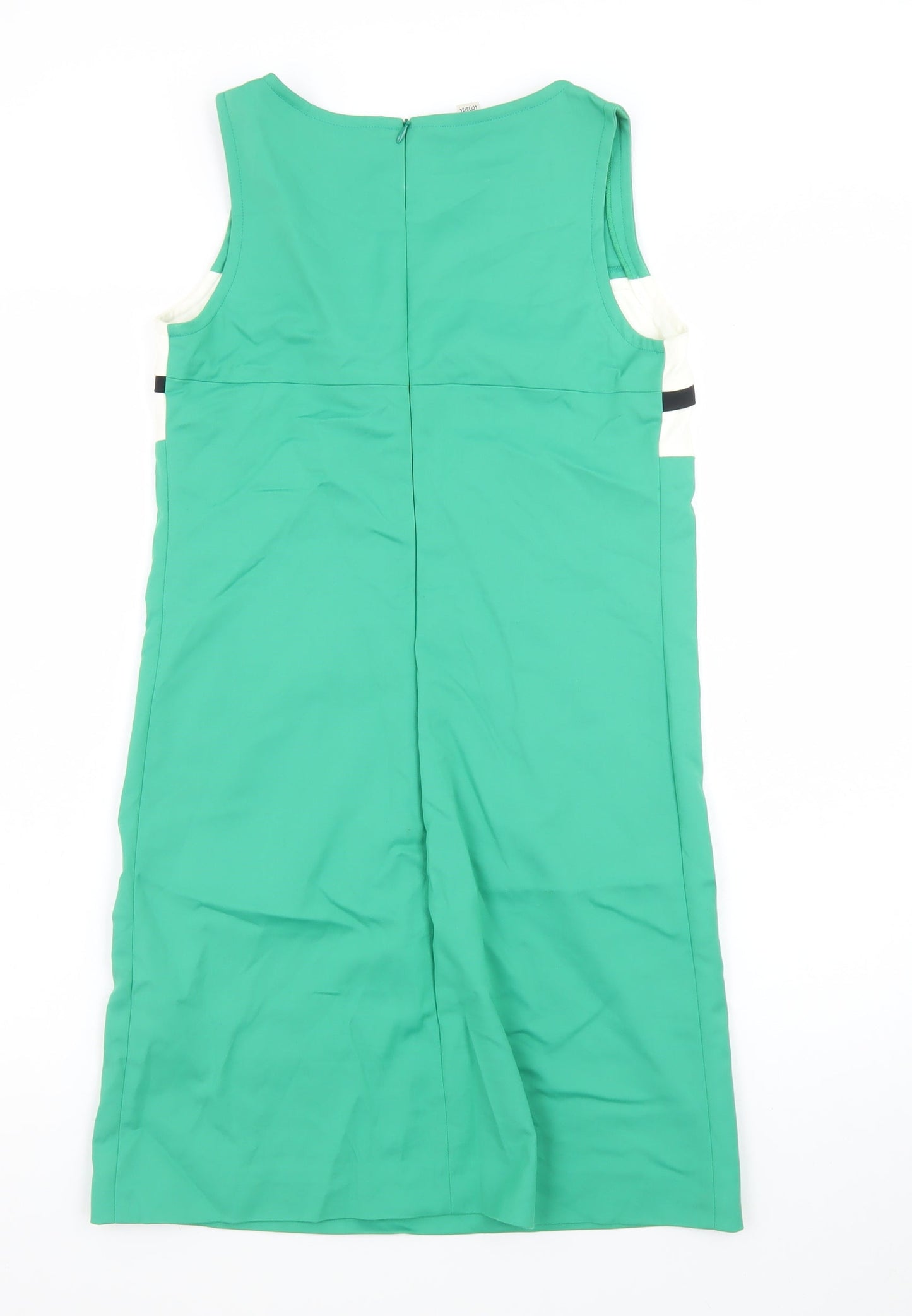 Daniel & Mayer Women Green Colourblock Sheath Dress Size 8