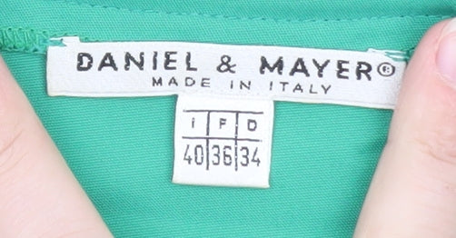 Daniel & Mayer Women Green Colourblock Sheath Dress Size 8