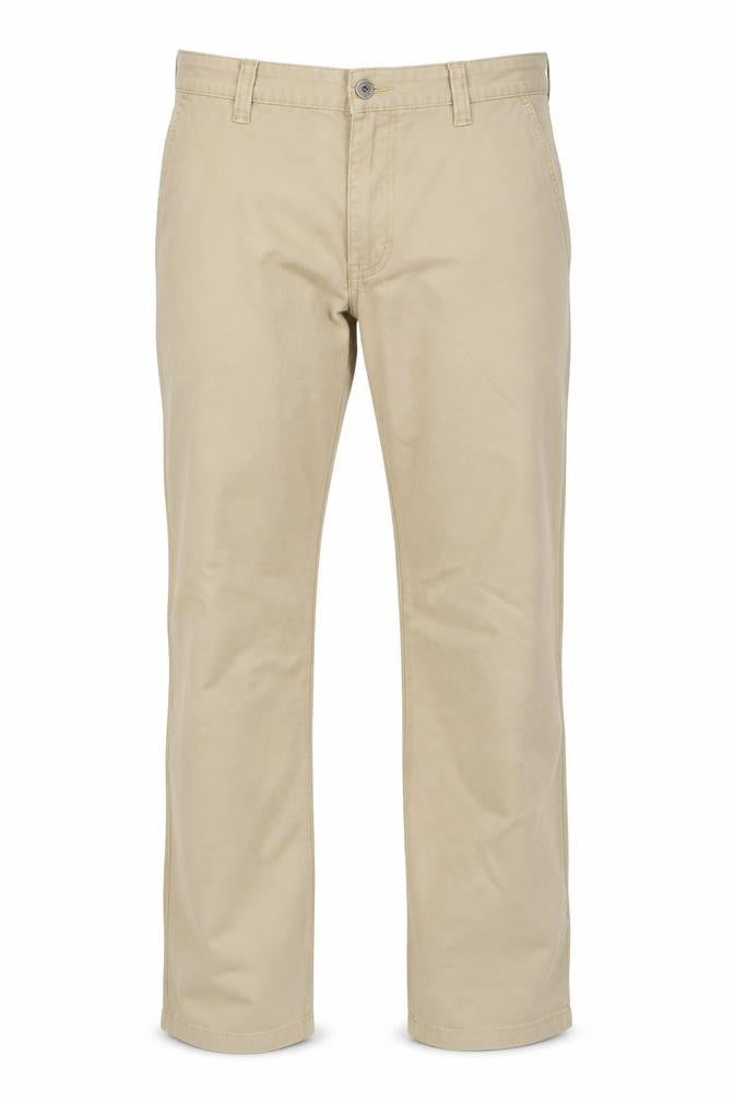 CRZ Men Beige Chino Trousers Size 38 Cotton Blend Straight Fit