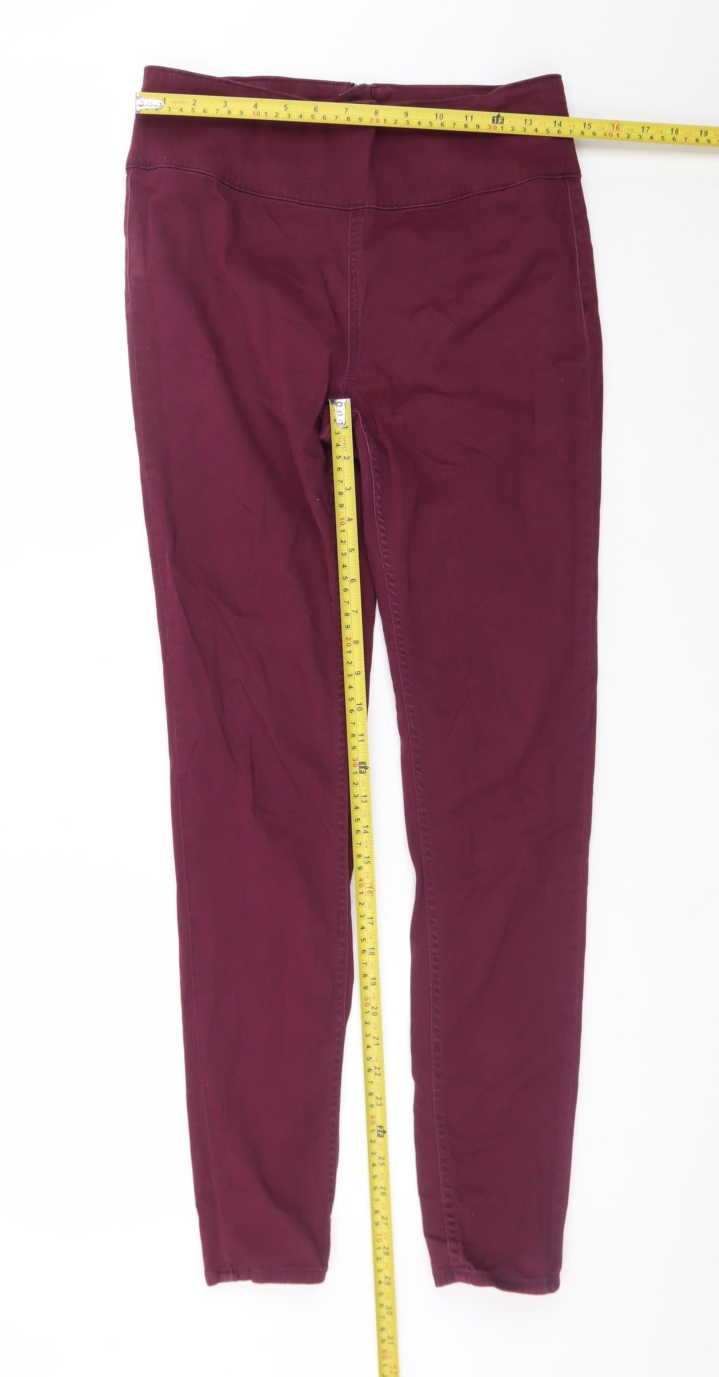 Pieces Women’s Purple High Rise Stretch Jegging Jeans L