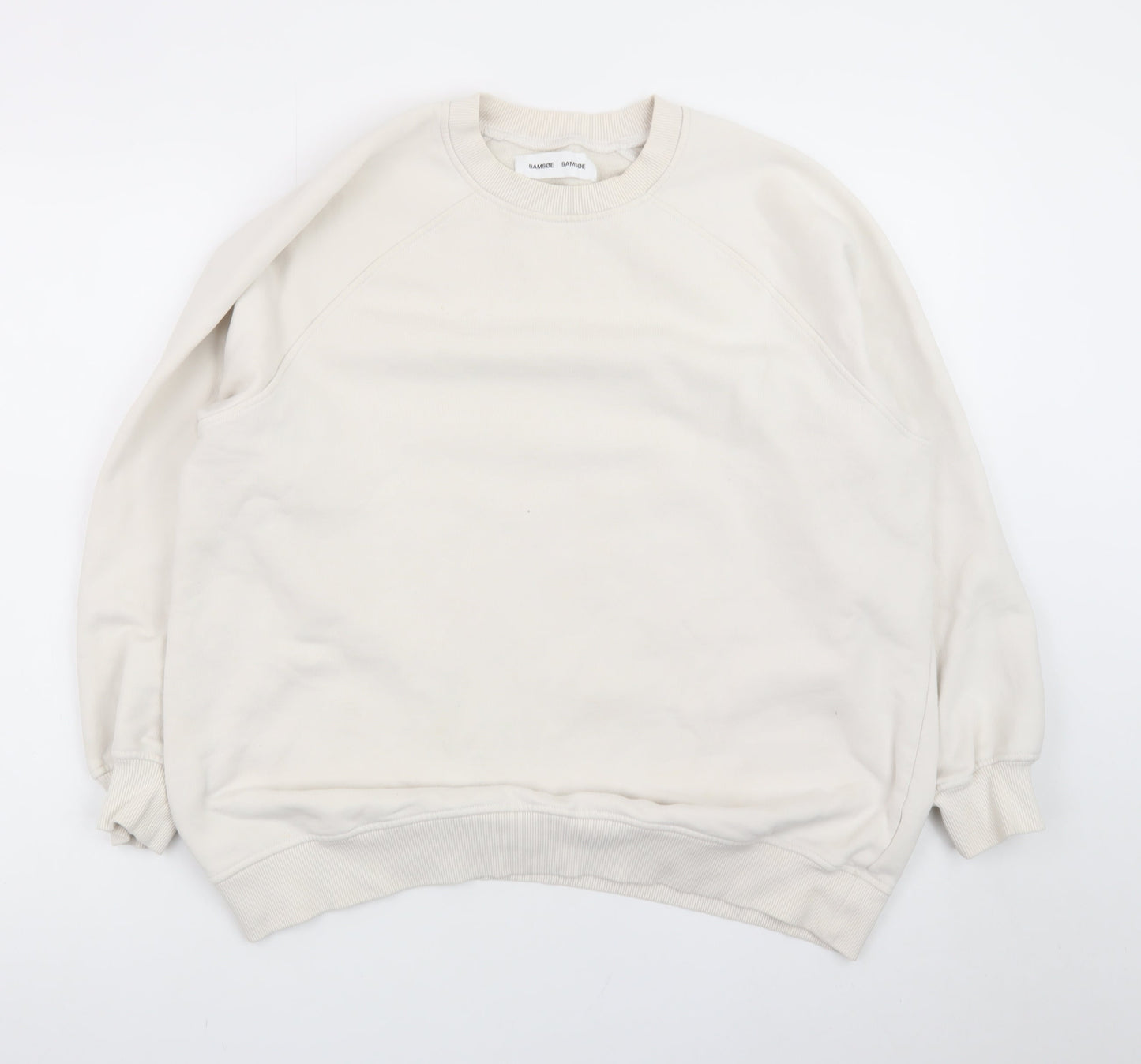 Samsøe Samsøe Women Beige XS Pullover Sweatshirt Cotton Blend