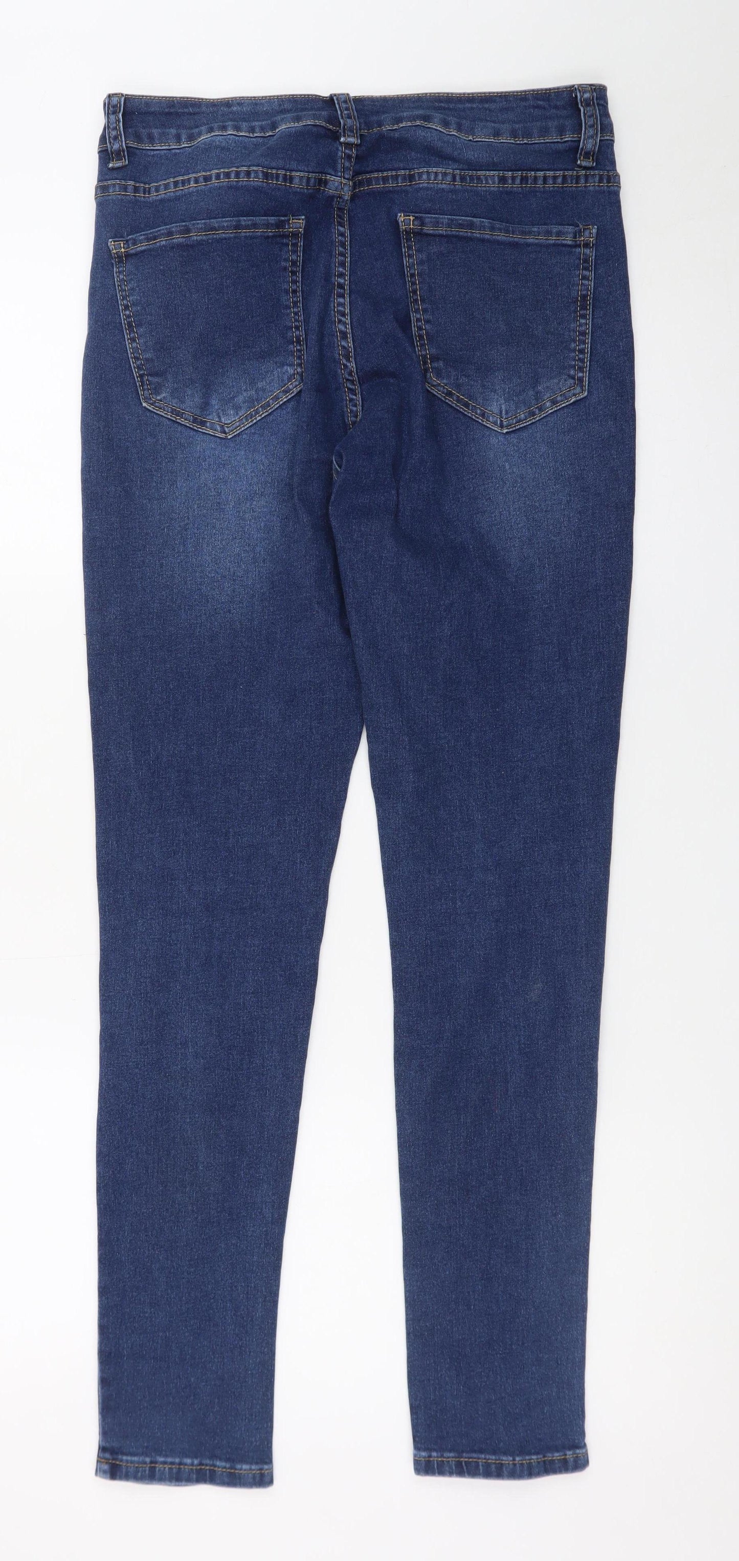 Miss RJ Women’s Blue High Rise Skinny Jeans Size 12 Denim Stretch
