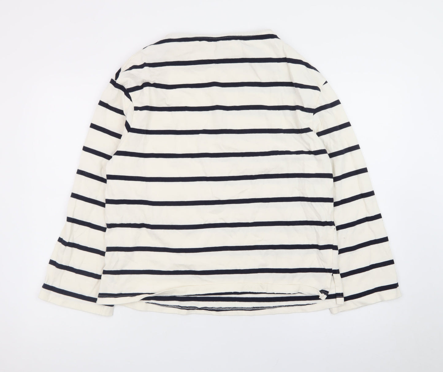Dunnes Stores Women’s Multicoloured Striped Cotton Long Sleeve T-Shirt UK 12