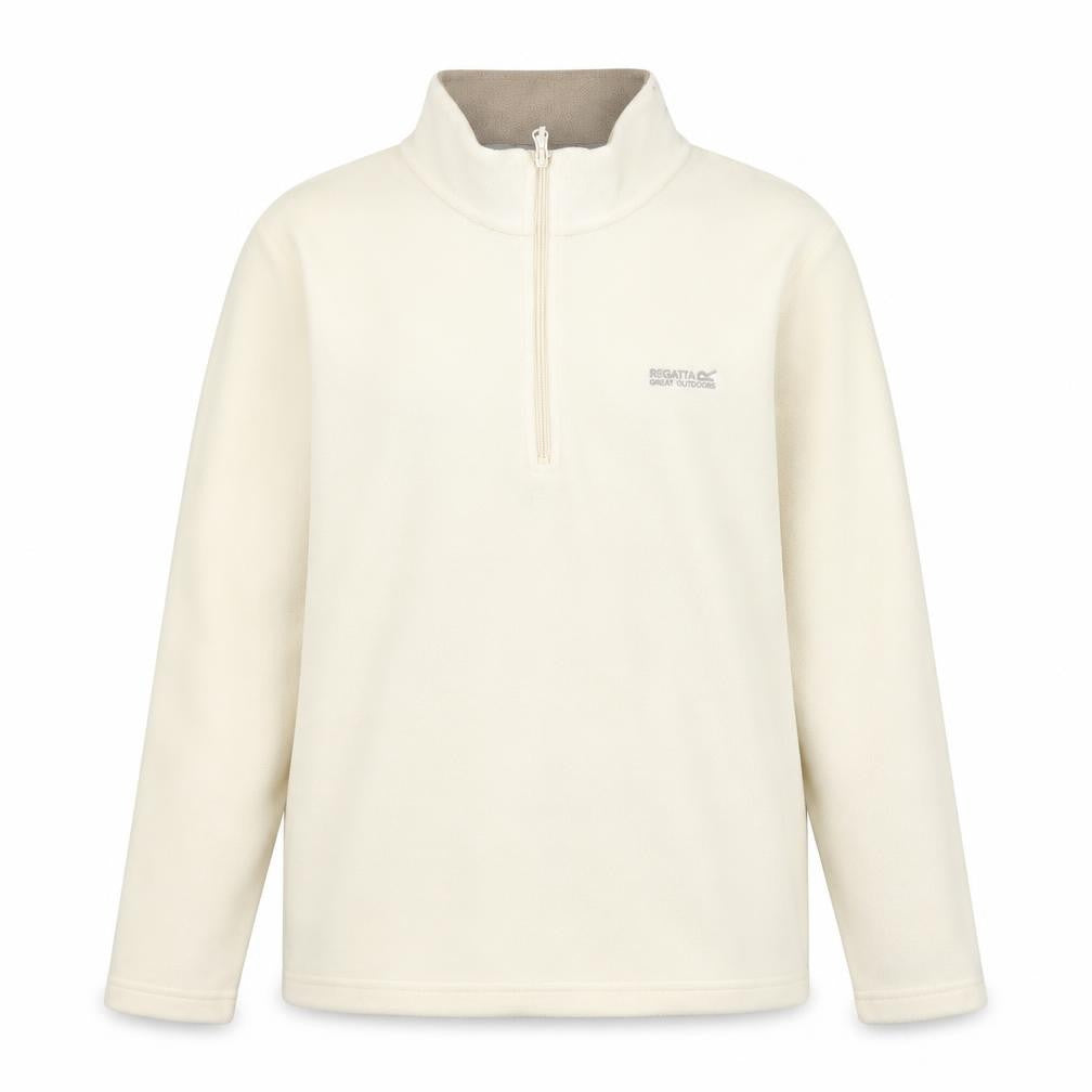 Regatta Great Outdoors Women Ivory Fleece 1/2 Zip Pullover UK 18