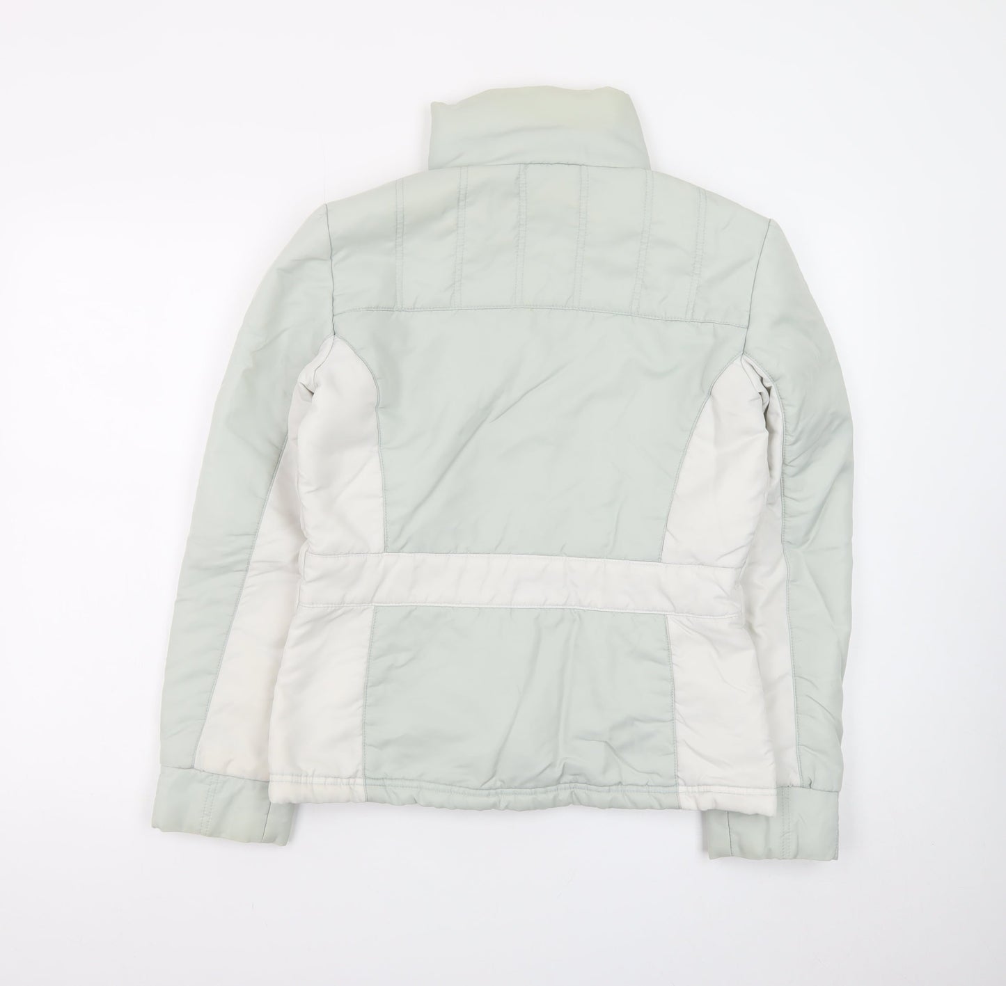 Vero Moda Women's Grey Puffer Jacket Full Zip Lined M